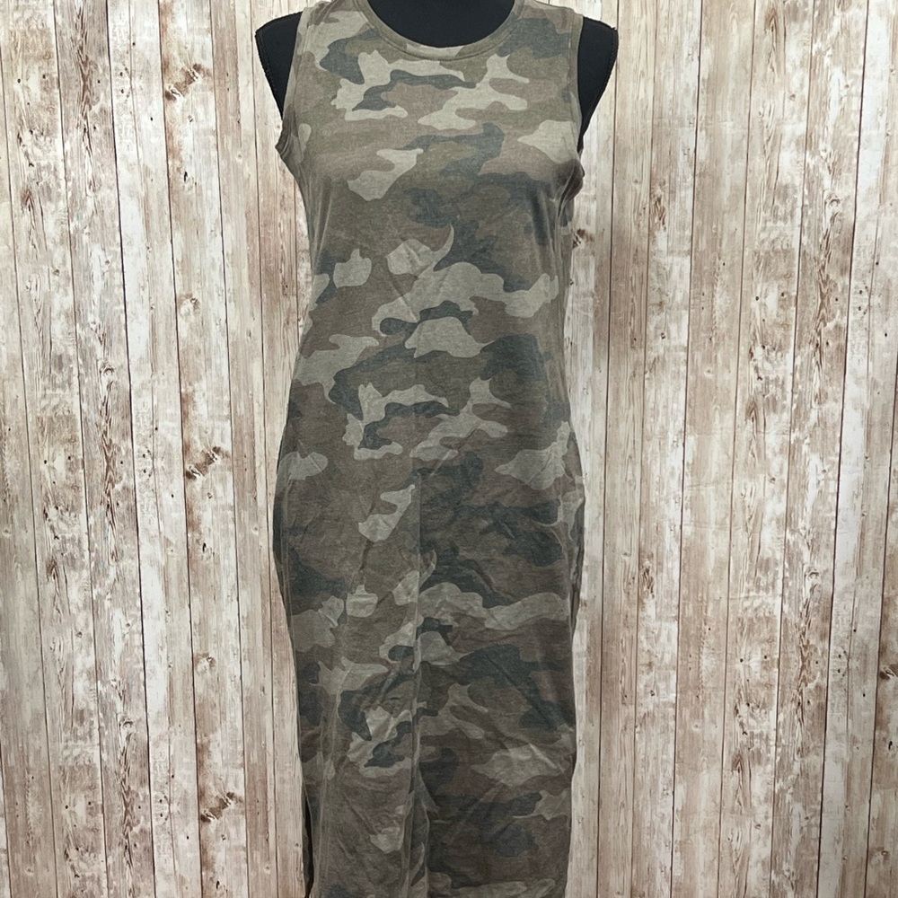 Sonoma‎ Green Sleeveless Sheath Midi Dress